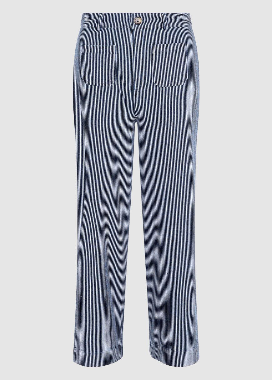High Waist Pocket Pants Osei Stripe