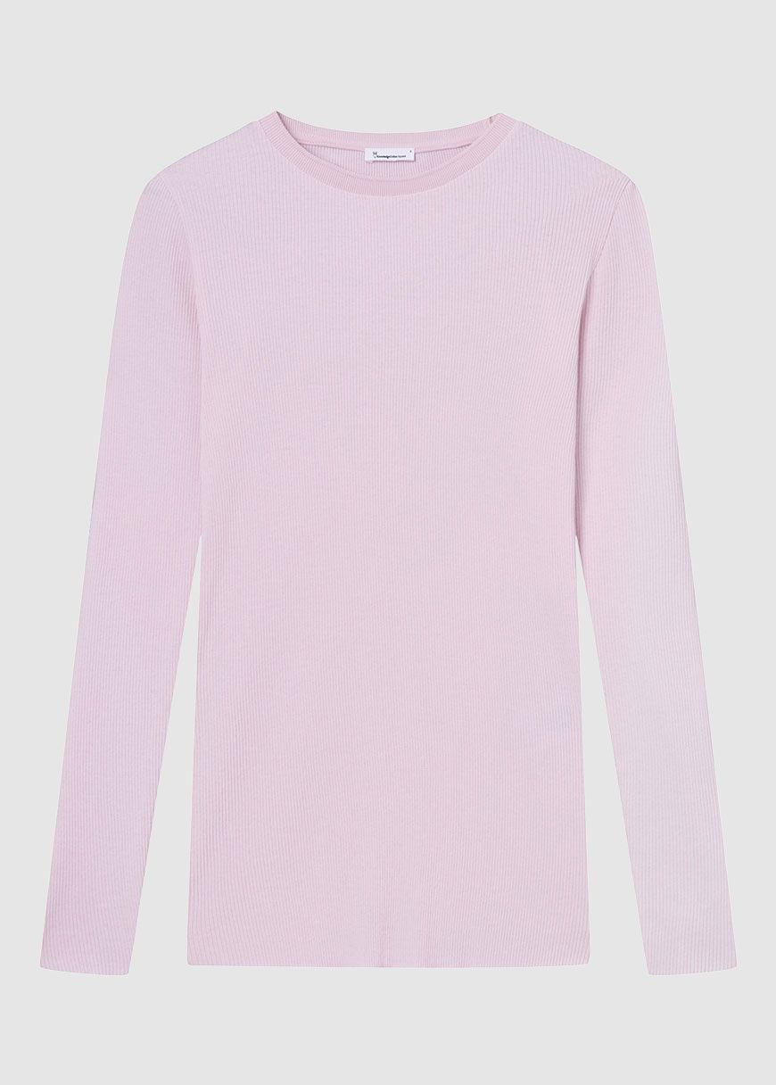 Rib Scoop Neck Long Sleeved Rib Scoop Neck Long Sleeved