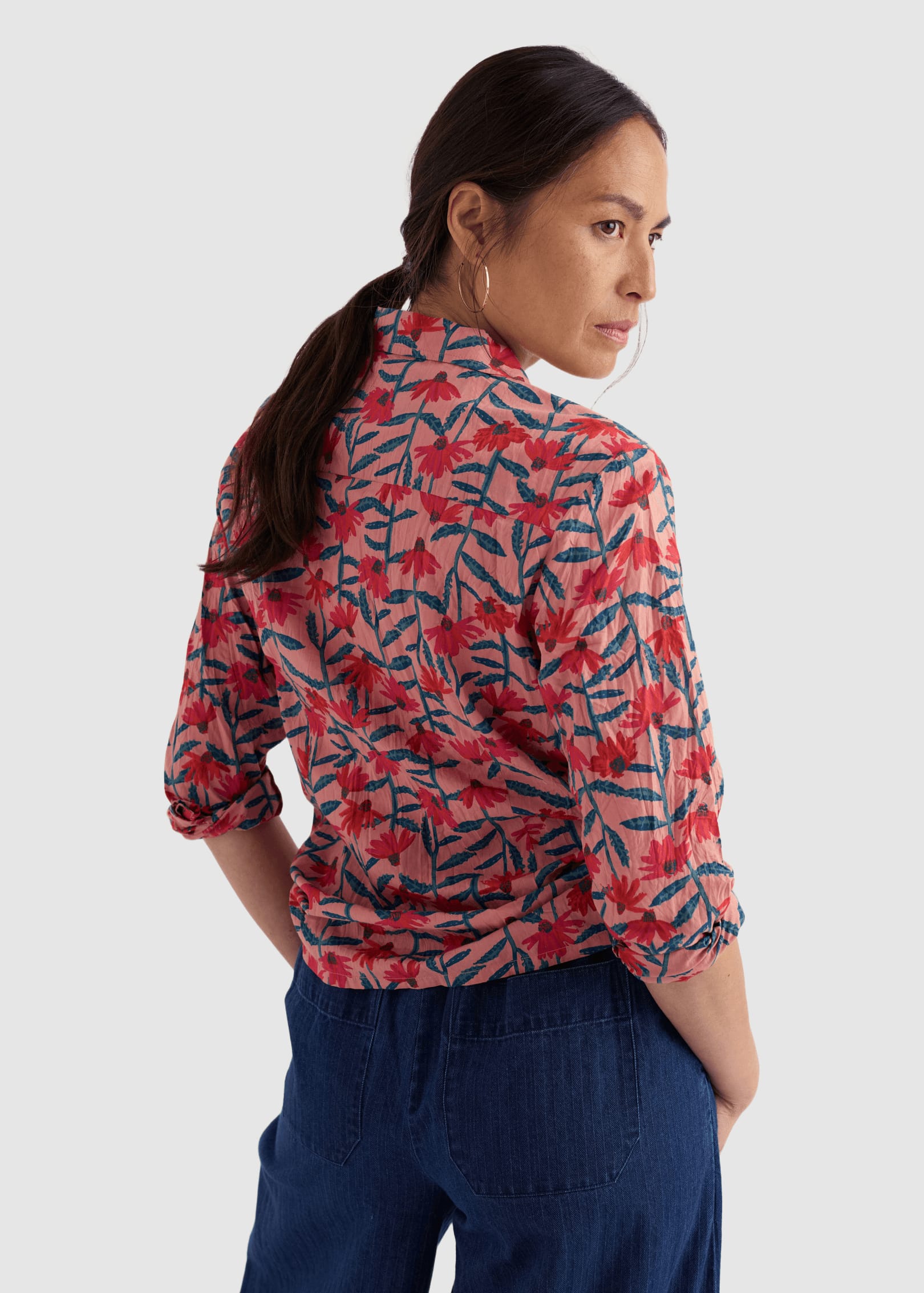 Larissa Shirt Echinacea Stems Rosehip