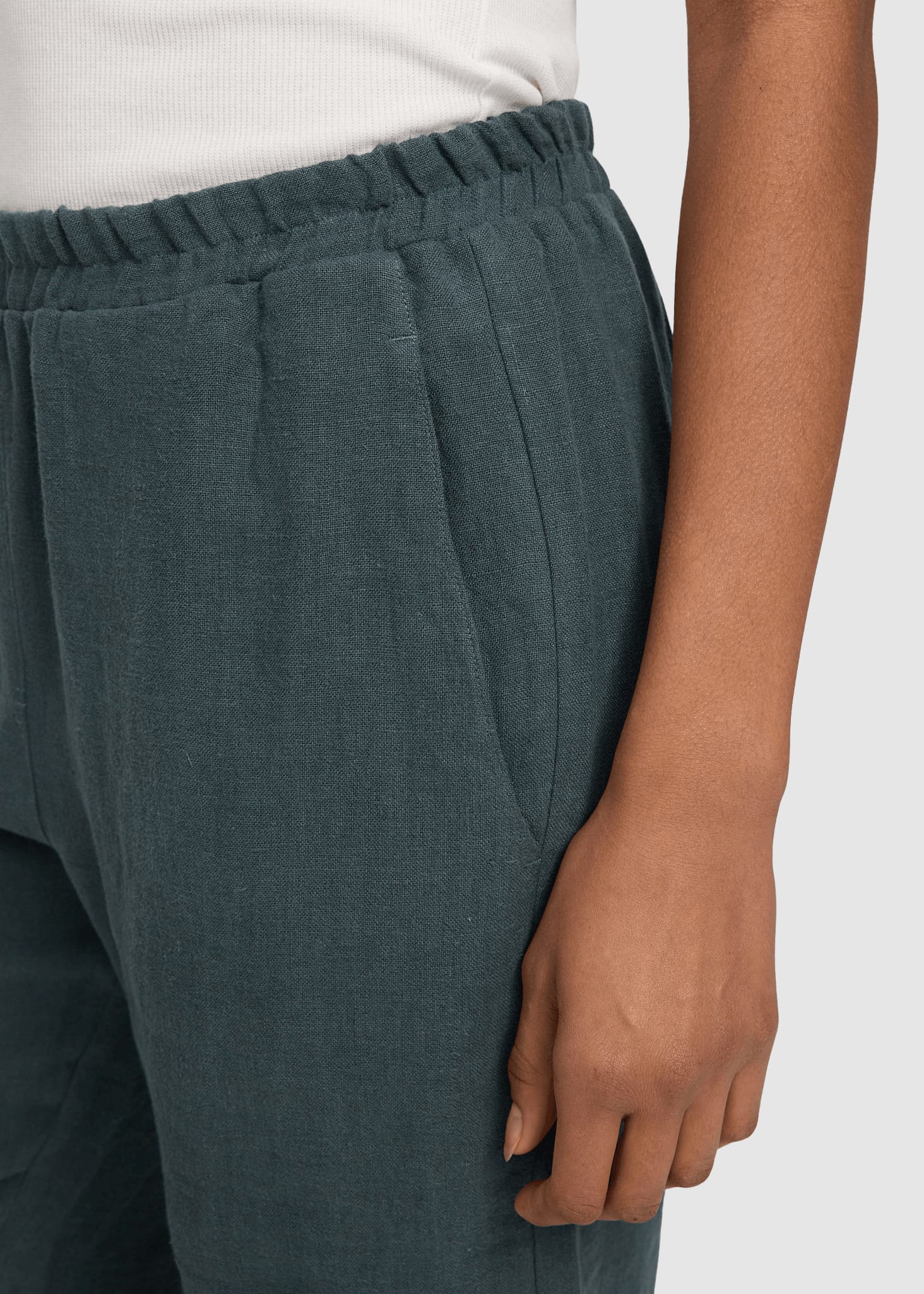 Straight Leg Linen Pants Bottle