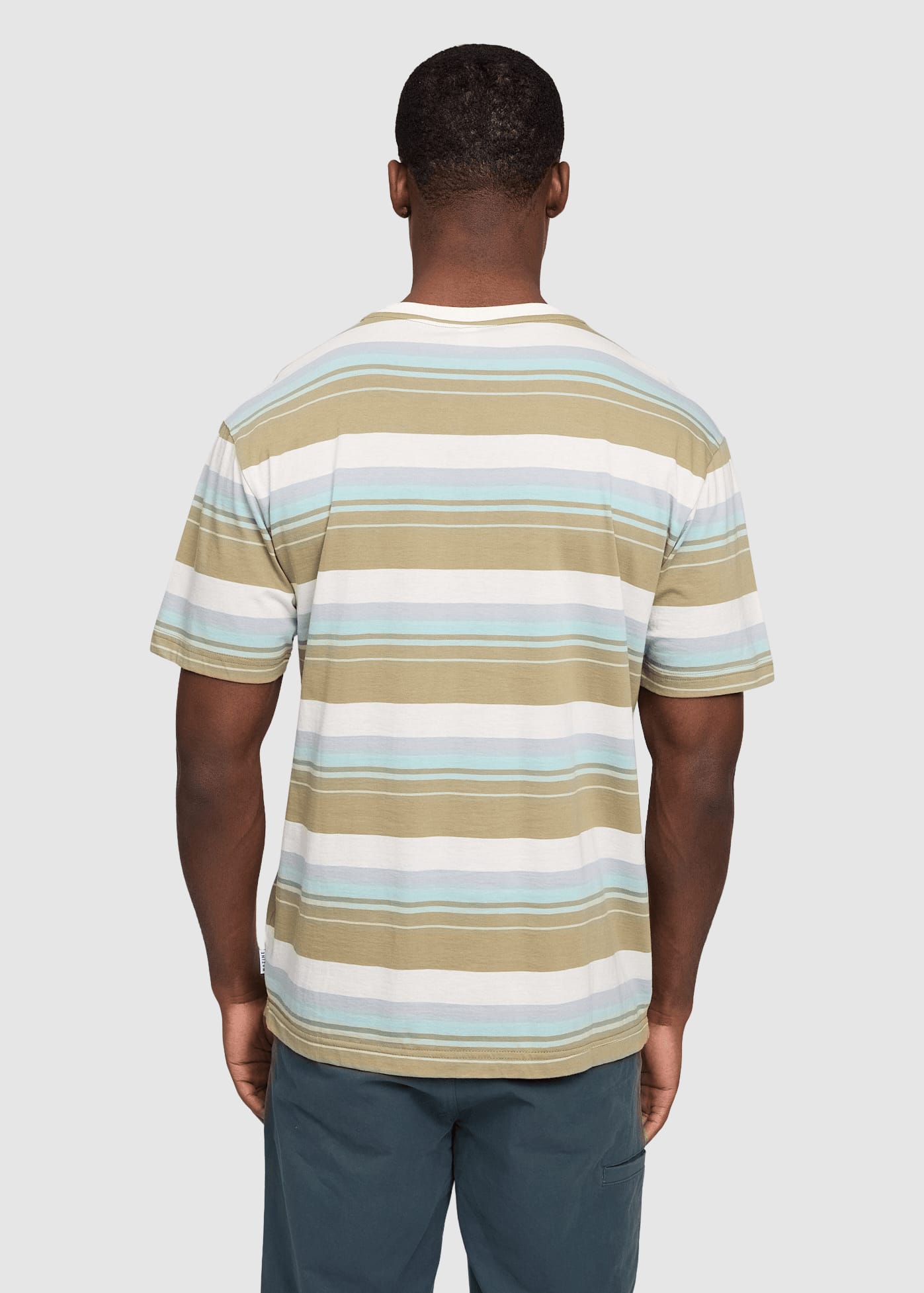 Bold Striped T-Shirt Olive Multicolor Bold Striped T-Shirt Olive Multicolor