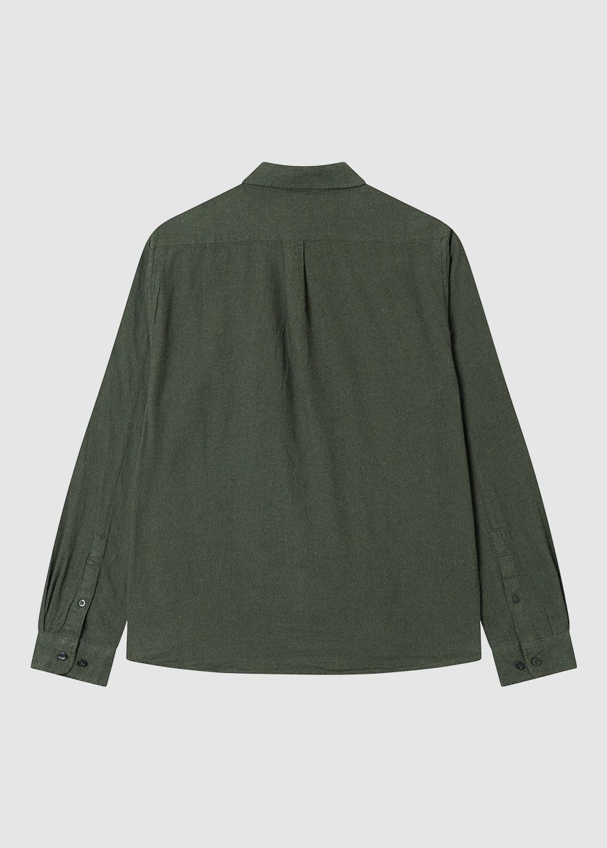 Regular Fit Melangé Flannel Shirt