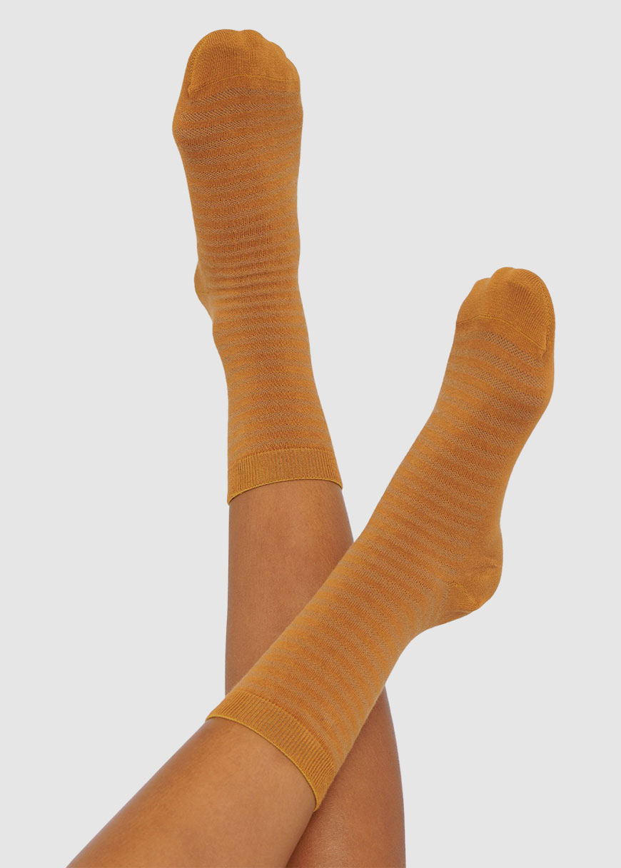 Organic Cotton Striped Socks 2-Pack