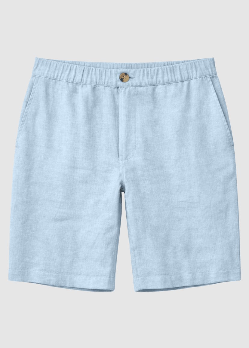 Regular Linen Shorts Pastel Blue