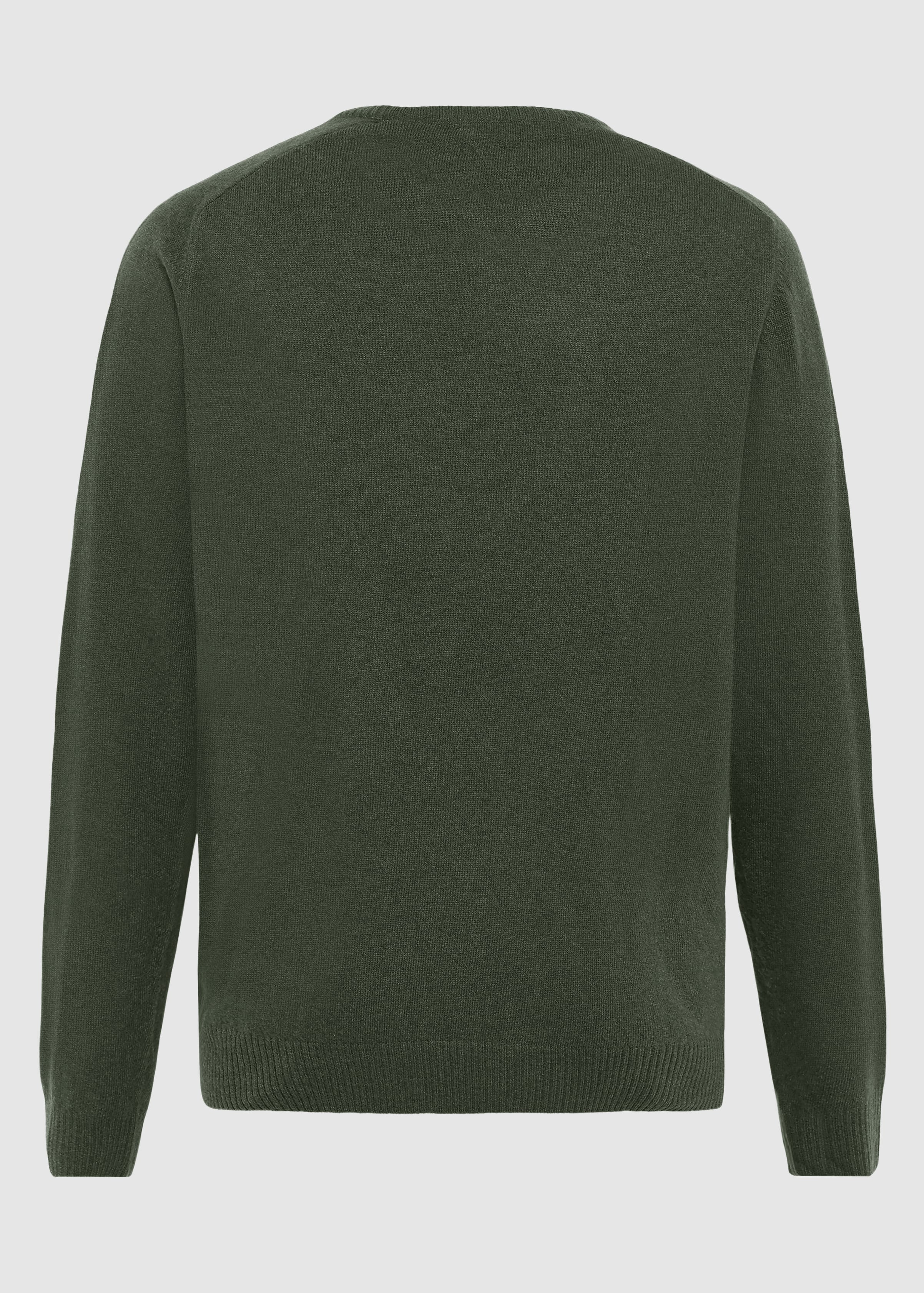 knowledge-cotton-apparel-lambswool-crew-neck-forrest-night-6.jpeg Lambswool Crew Neck Forrest Night