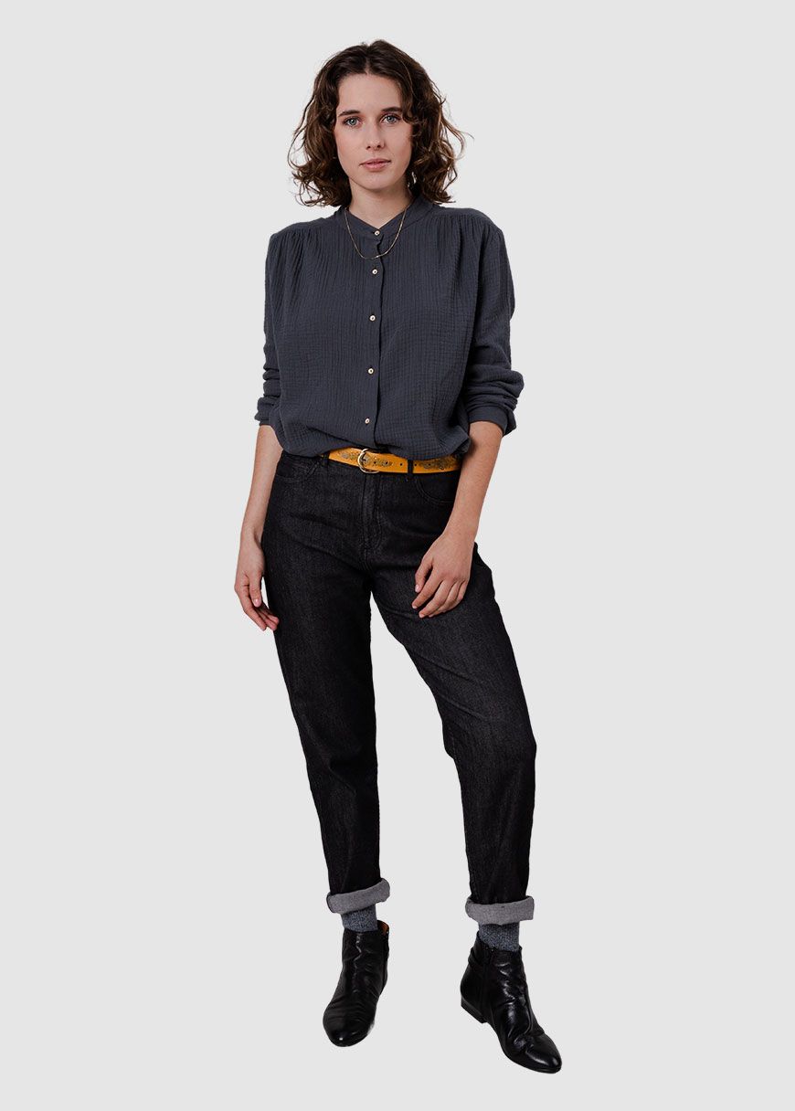 Bubble Mao Regular Blouse