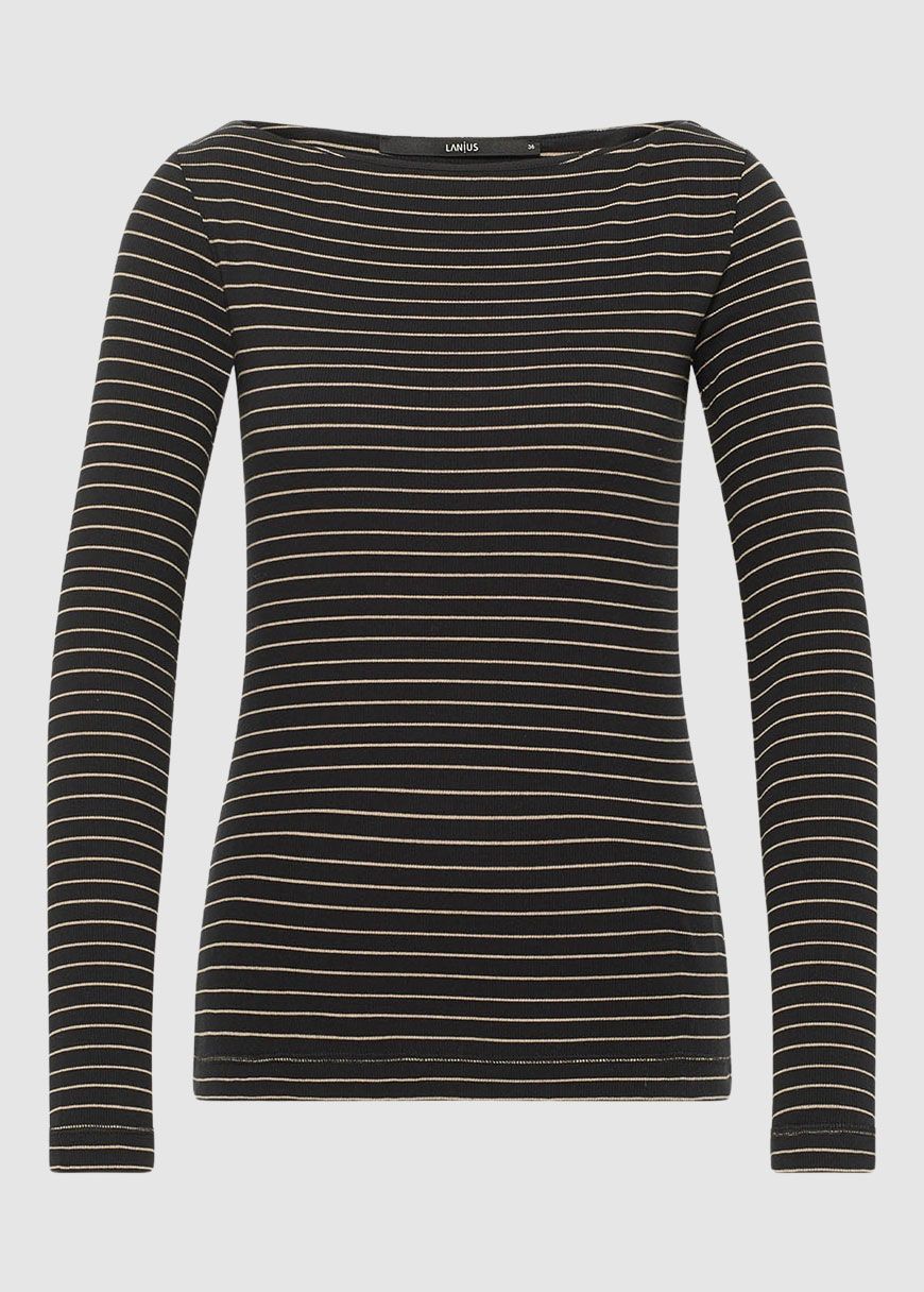 U-Bootshirt mit Streifen U-Bootshirt mit Streifen