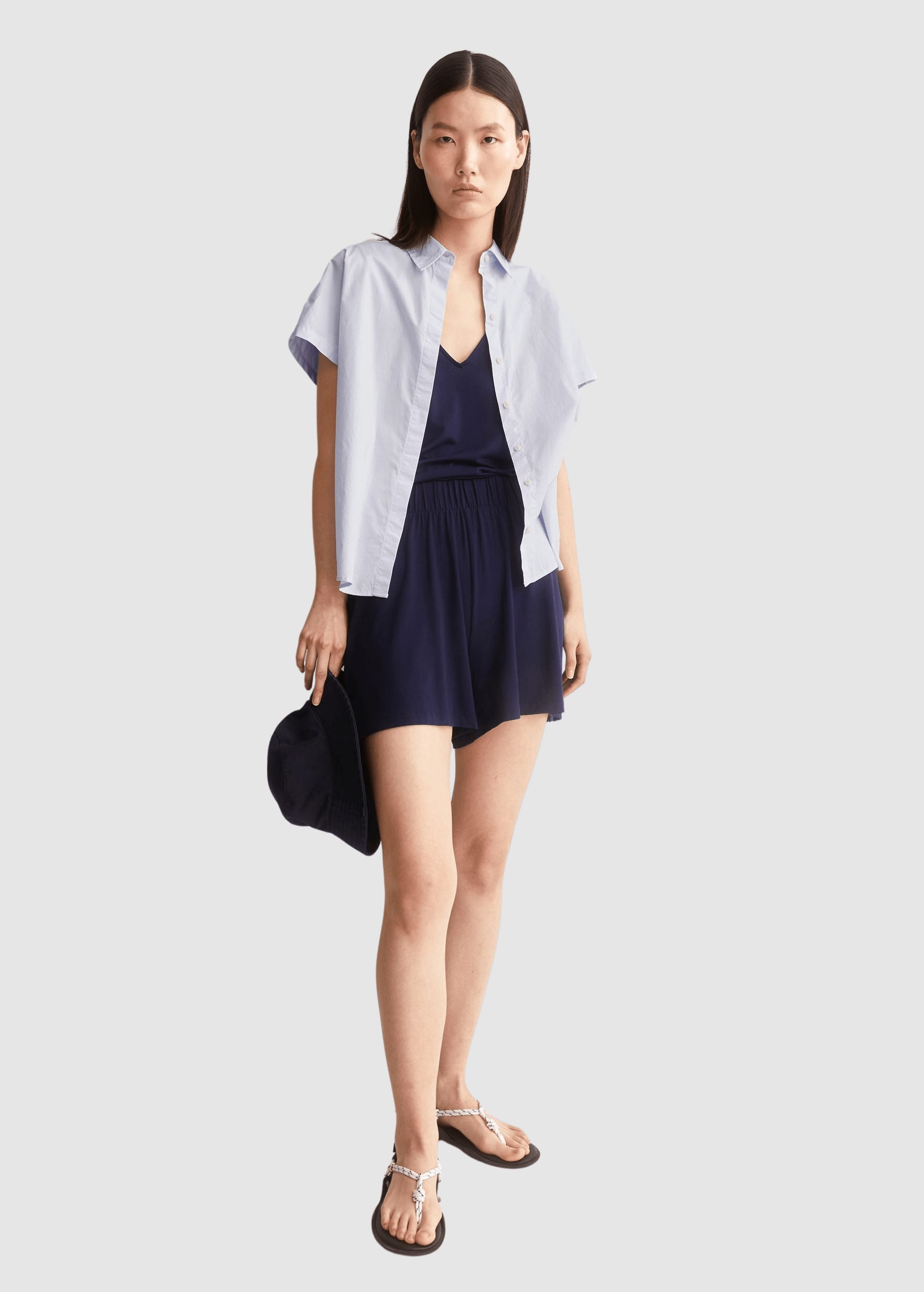 Relaxed Jersey Shorts Tinted Navy Relaxed Jersey Shorts Tinted Navy