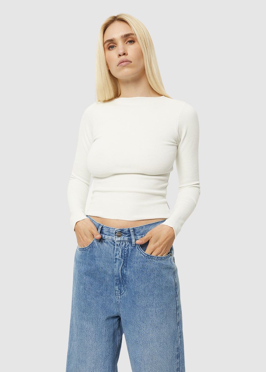 Peony Hemp Ribbed Longsleeve Top Peony Hemp Ribbed Longsleeve Top