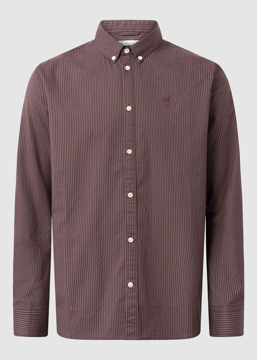 Costom Tailored Fit Striped Oxford Shirt