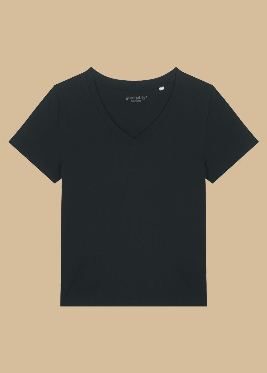 Black_v_neck_t_shirt_w_frei_vorne_f7f07eeeee.jpg V-Neck T-Shirt Woman Black