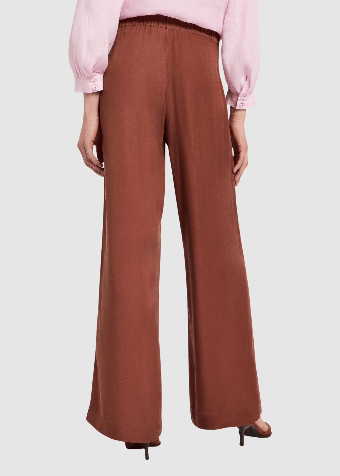 Hose Mit Weitem Bein Dark Mocca Hose Mit Weitem Bein Dark Mocca