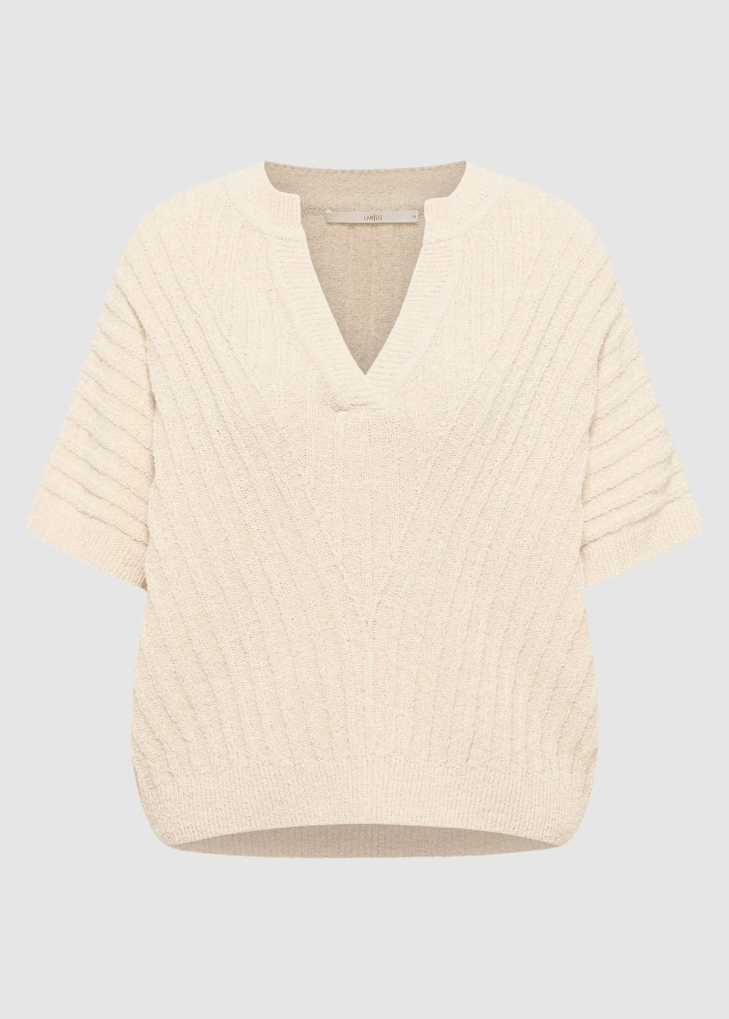 Bouclé Pullunder Creme