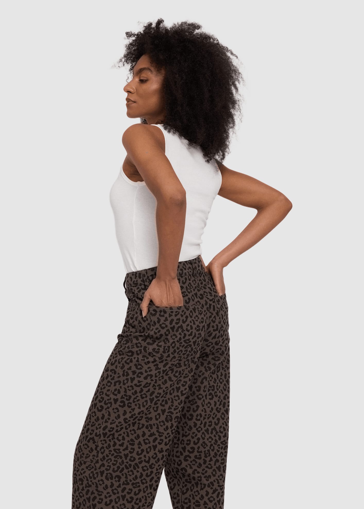 mazine-printed-barrel-leg-denim-pants-chocolate-brown-printed-3.jpeg Printed Barrel Leg Denim Pants Chocolate Brown Printed