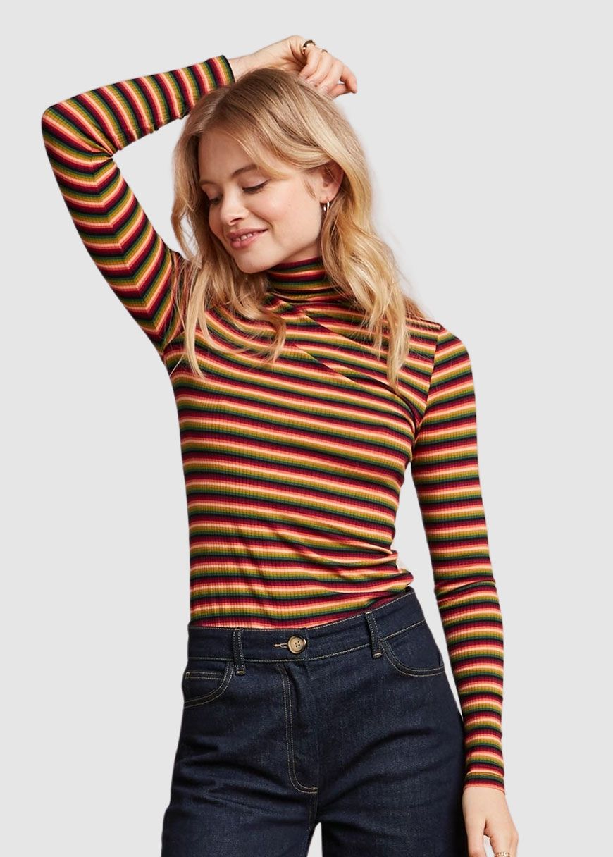 Rollneck Top Mimmi Stripe