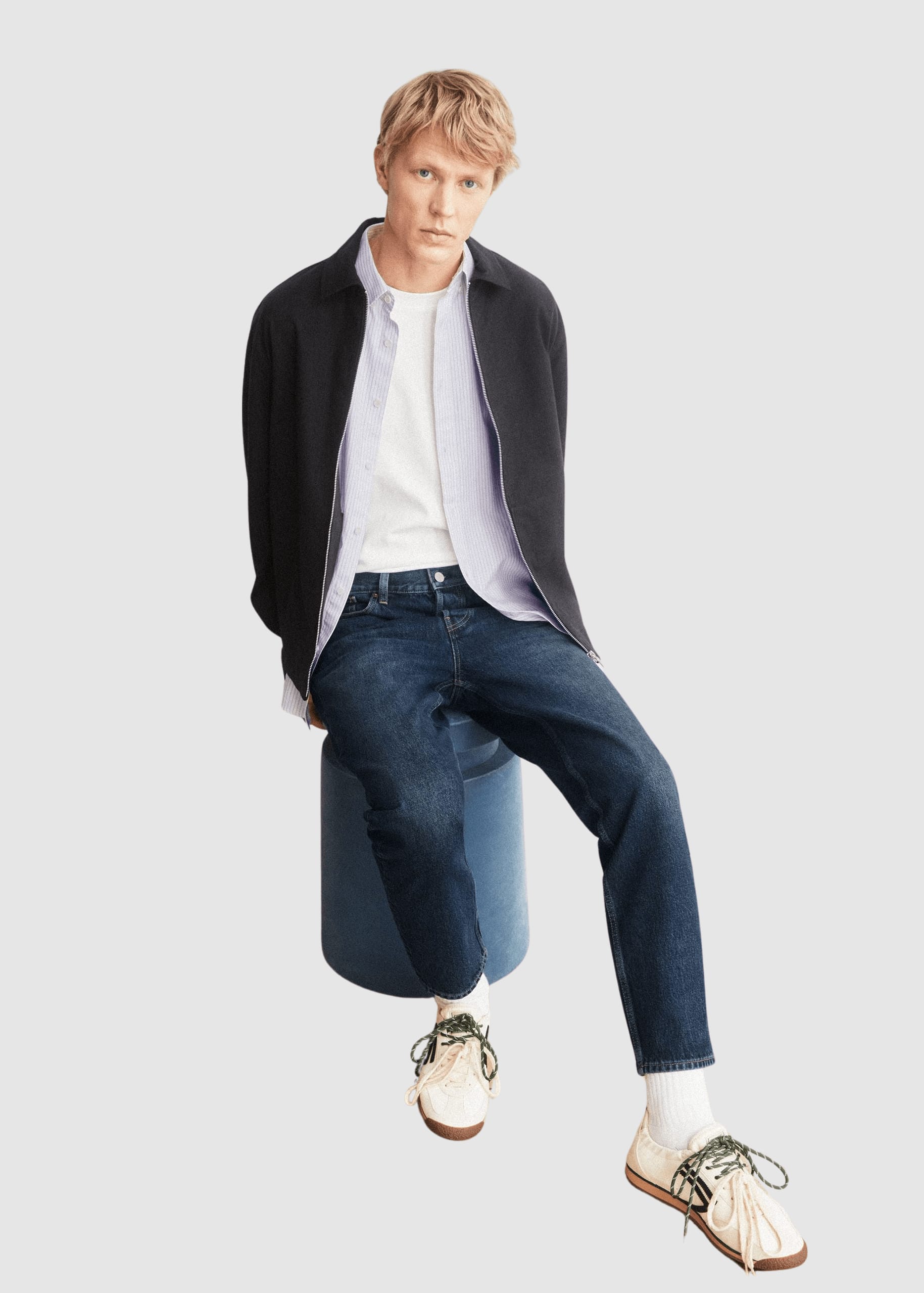 Maakxy Relaxed Tapered Jean Moonstone