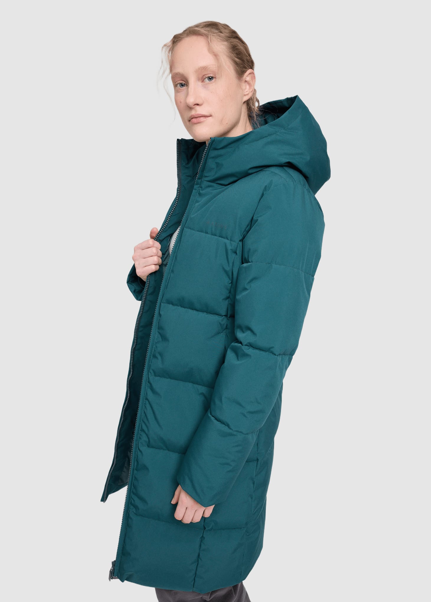 Basic Puffer Coat Deep Teal
