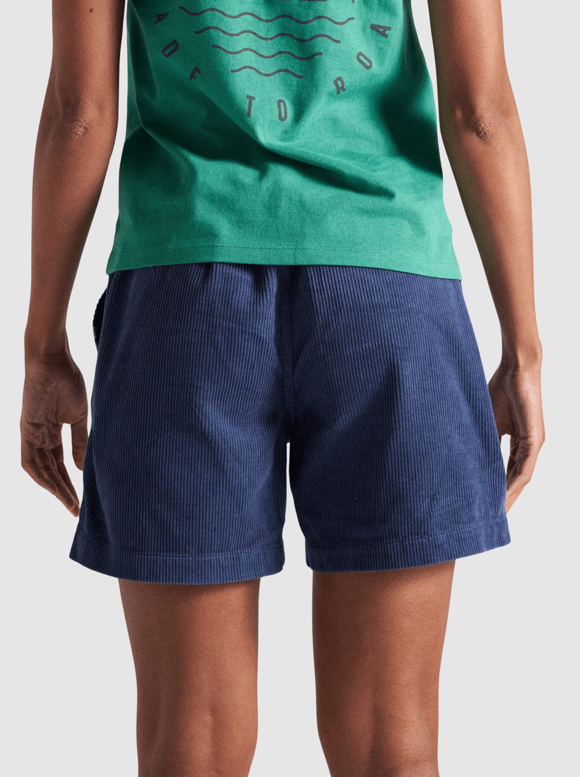 Avian Organic Cord Short 2.0 Dark Denim