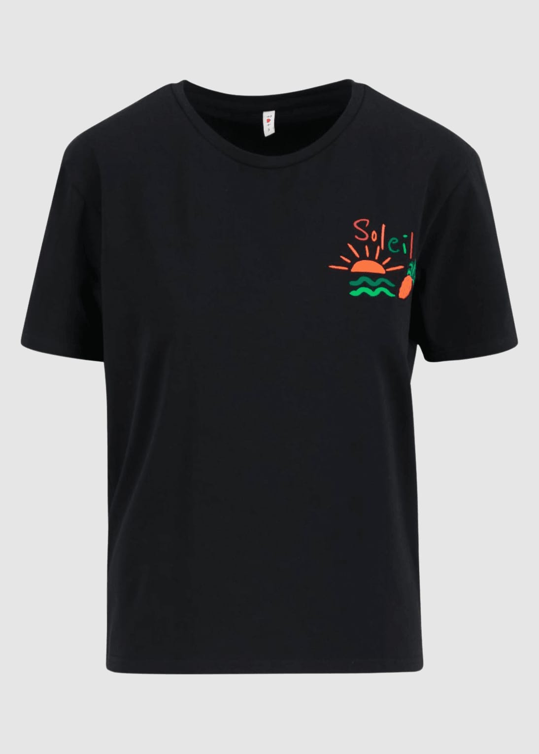 Message Tee Soleil Black And Strong Message Tee Soleil Black And Strong