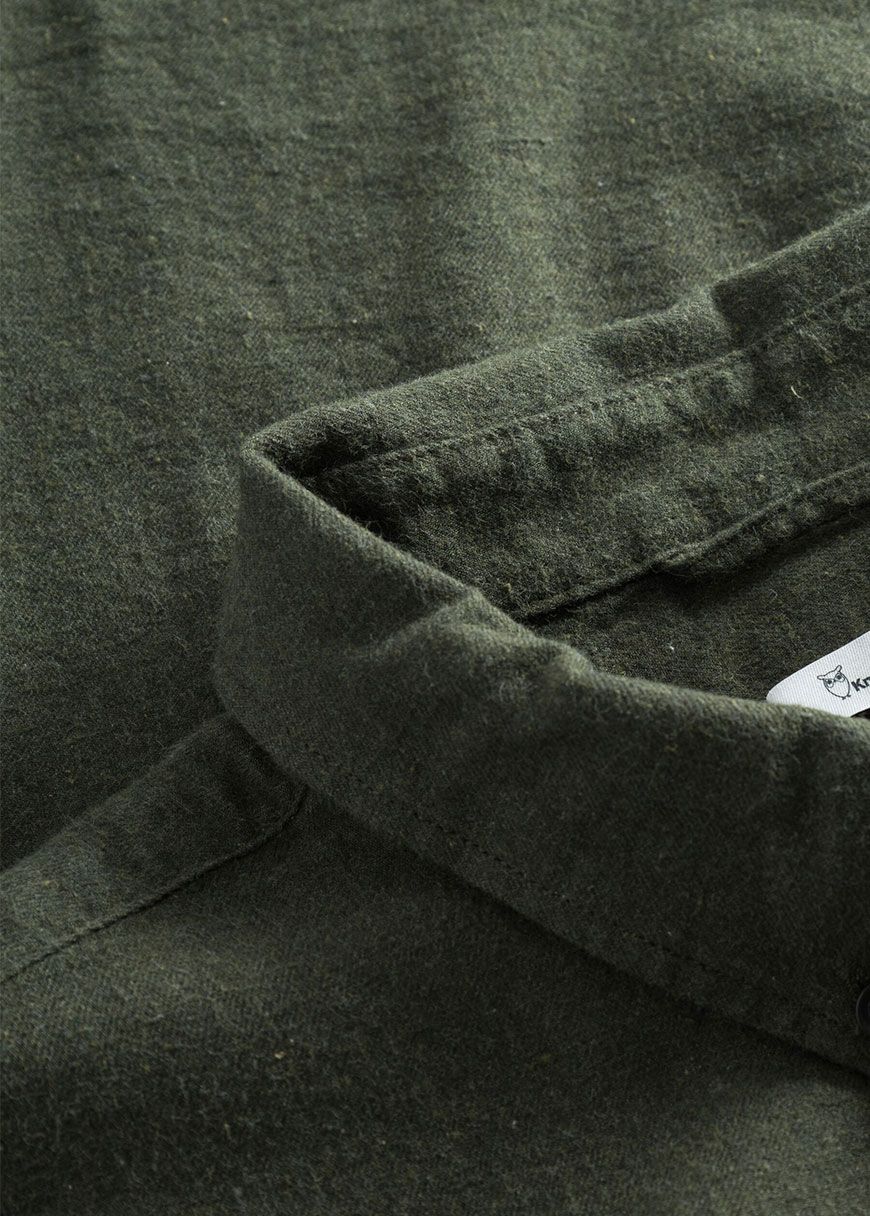 Regular Fit Melangé Flannel Shirt
