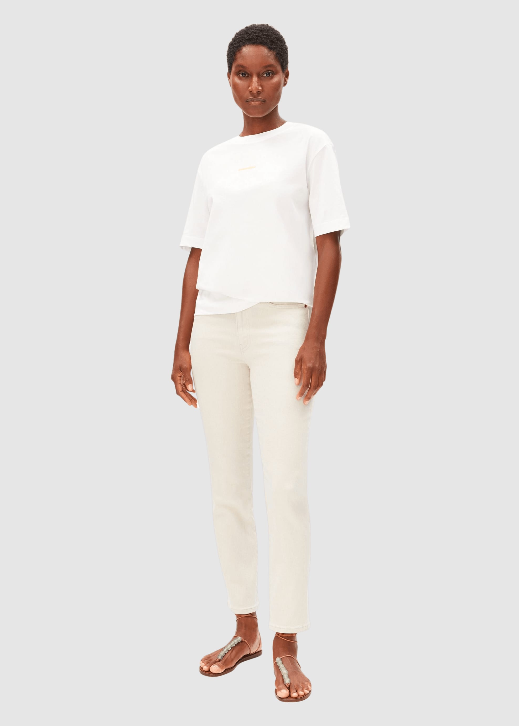 Tarjaa Graphic T-Shirt White Aa Yellow