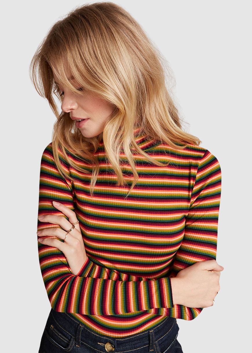 Rollneck Top Mimmi Stripe