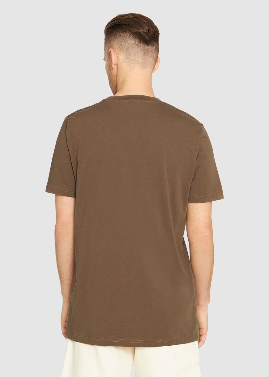 Tee In Single Jersey With Wood Print Tee In Single Jersey With Wood Print