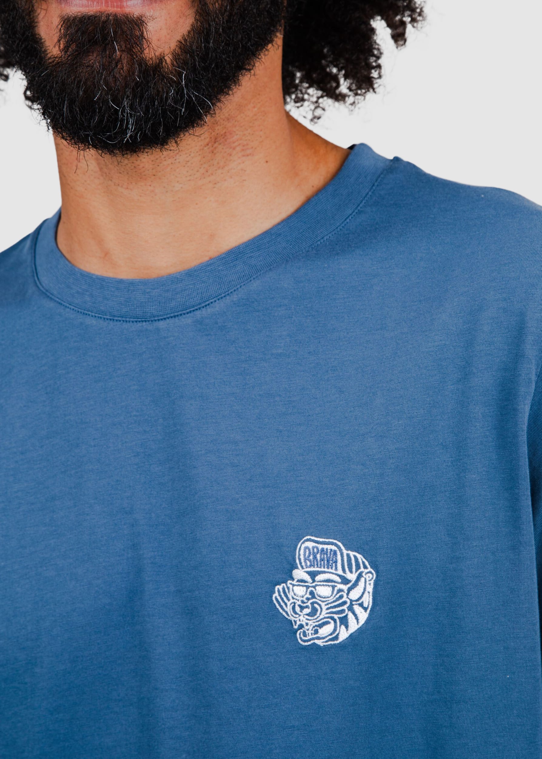 Asis Percales Tigris Regular T-Shirt Blue