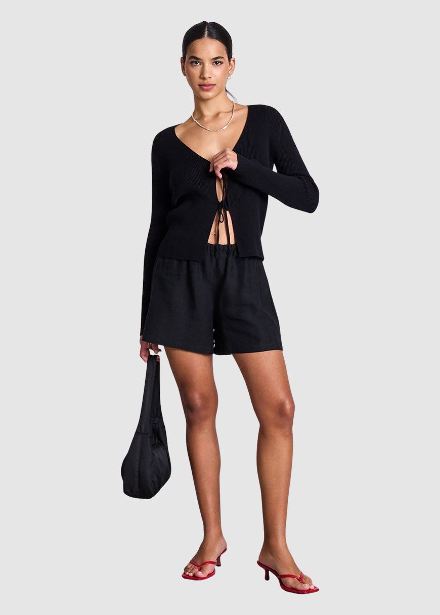 Tie Cardigan Tangy