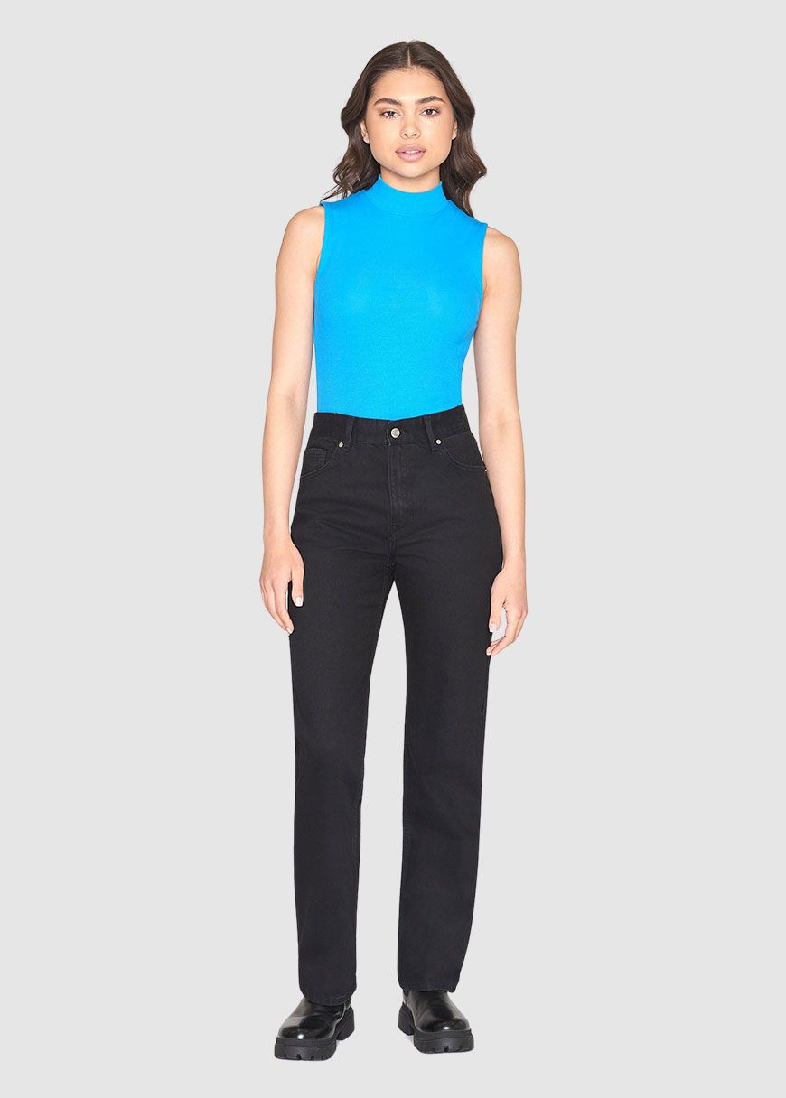High Neck Rib Top High Neck Rib Top