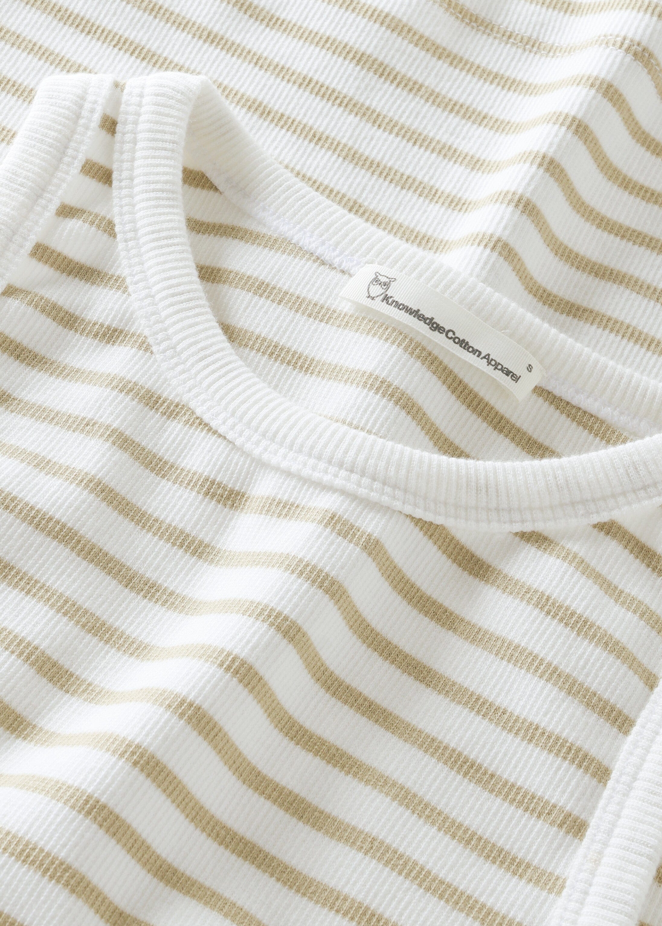 Rib Racer Top Creme Stripe