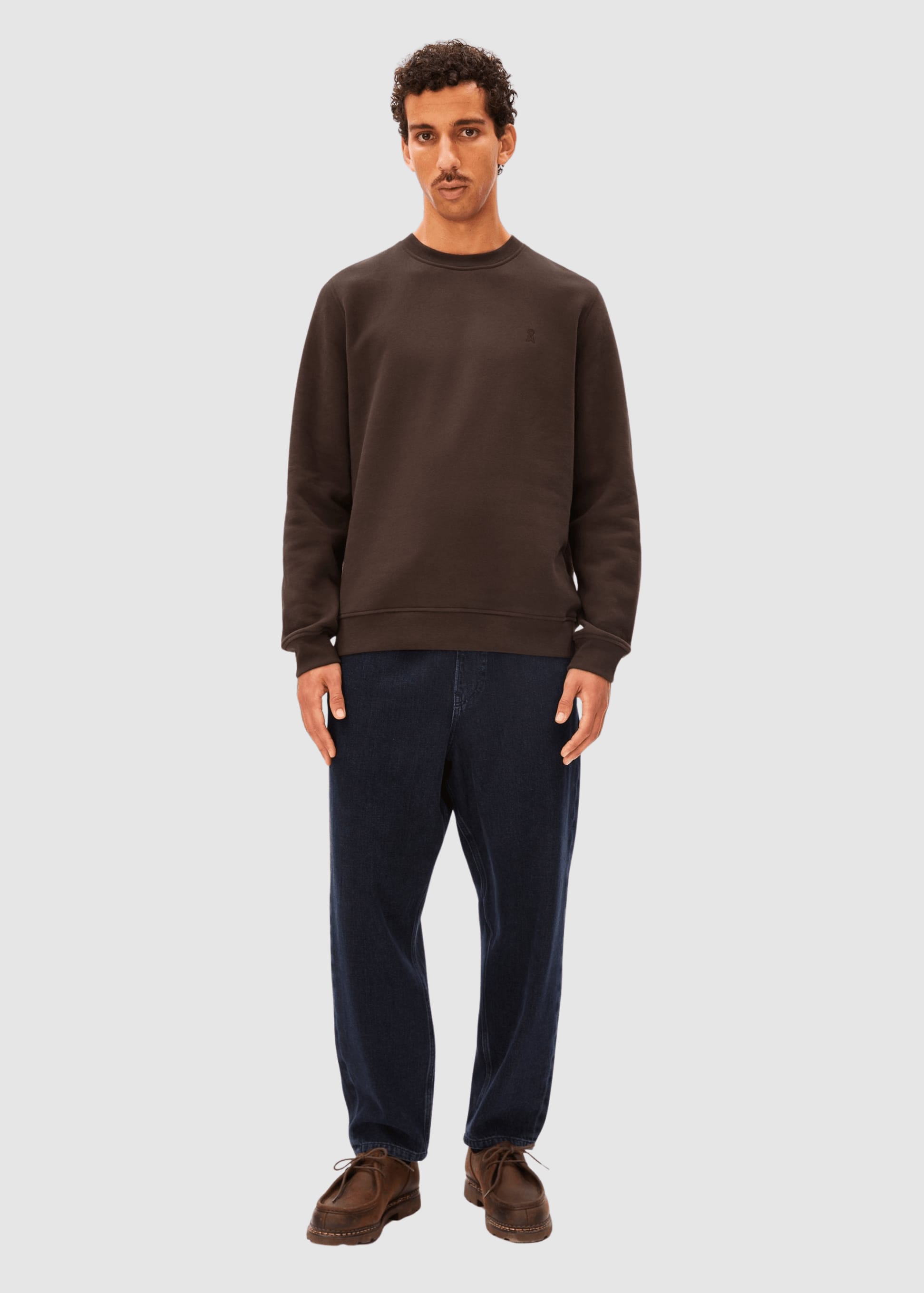 armedangels-baaro-fleece-sweatshirt-claystone-5.jpeg Baaro Fleece Sweatshirt Claystone