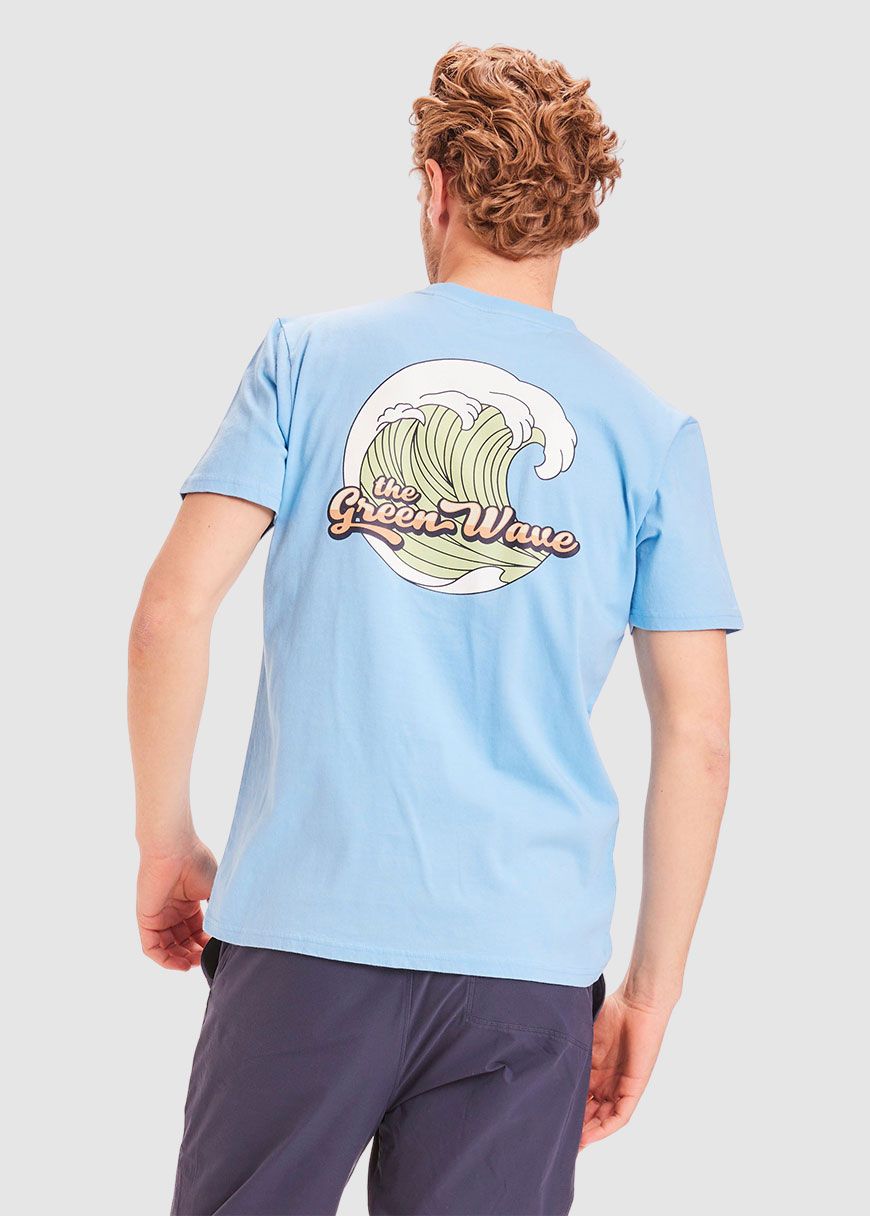 Alder The Green Wave Print Tee Alder The Green Wave Print Tee