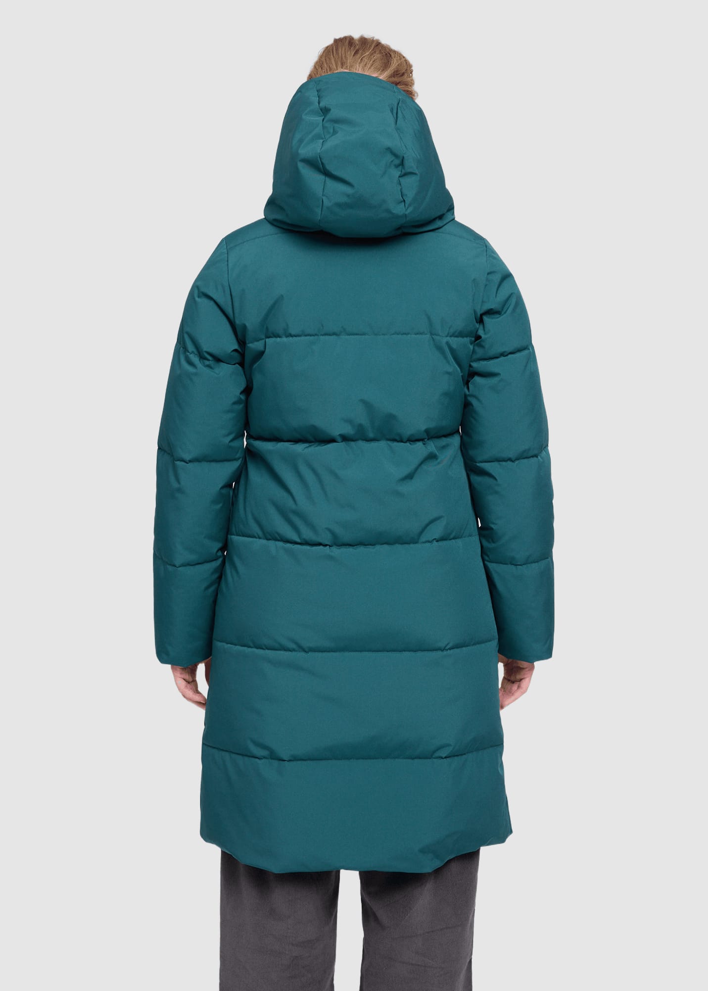 Basic Puffer Coat Deep Teal