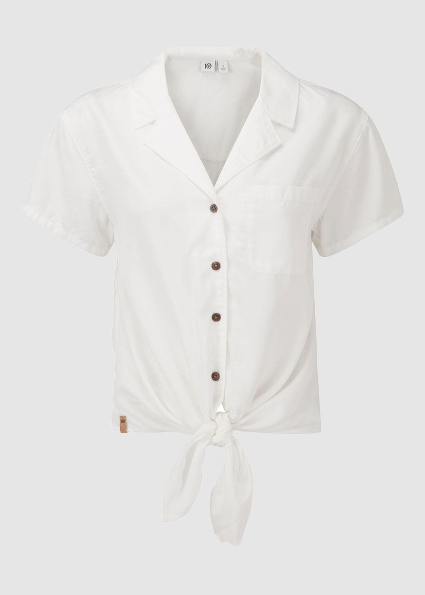 W Meander Tie Front Shirt