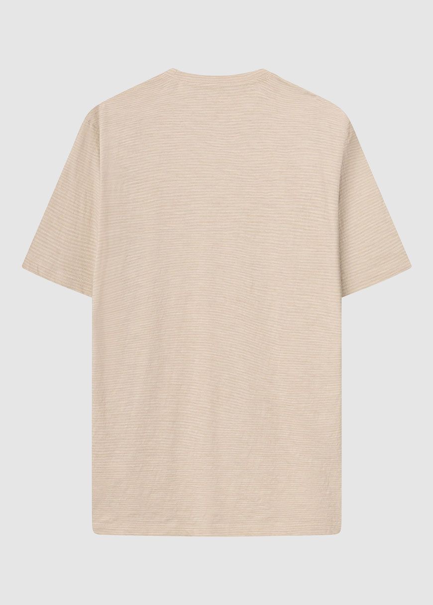 Narrow Striped Slub T-Shirt