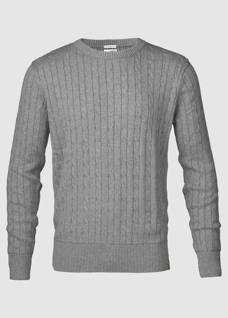 Cable Knit - Grey Melange