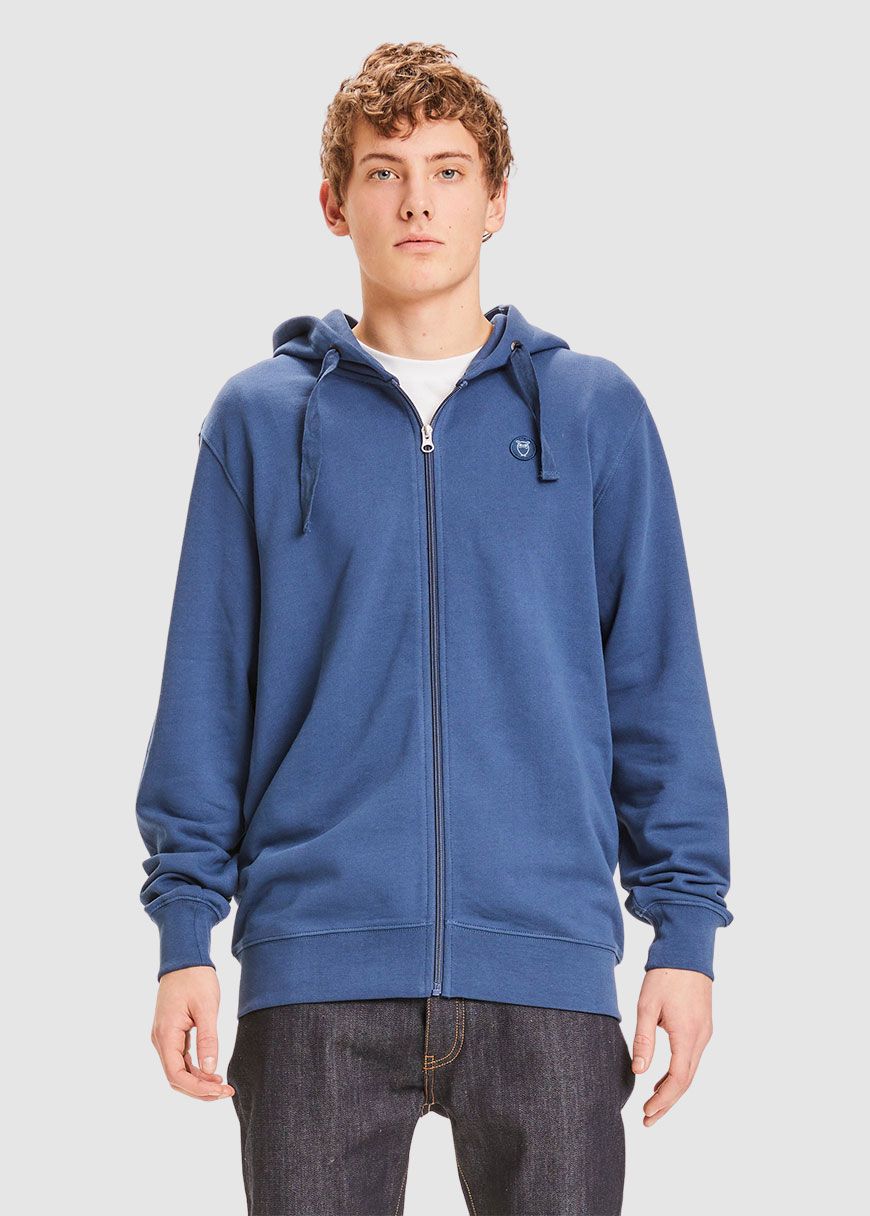 Elm Zip Hood Basic Badge Sweat Elm Zip Hood Basic Badge Sweat
