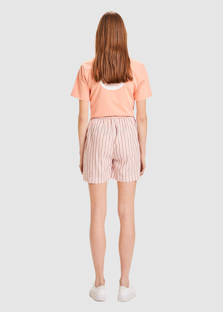 Tulip Striped Paper Bag Shorts