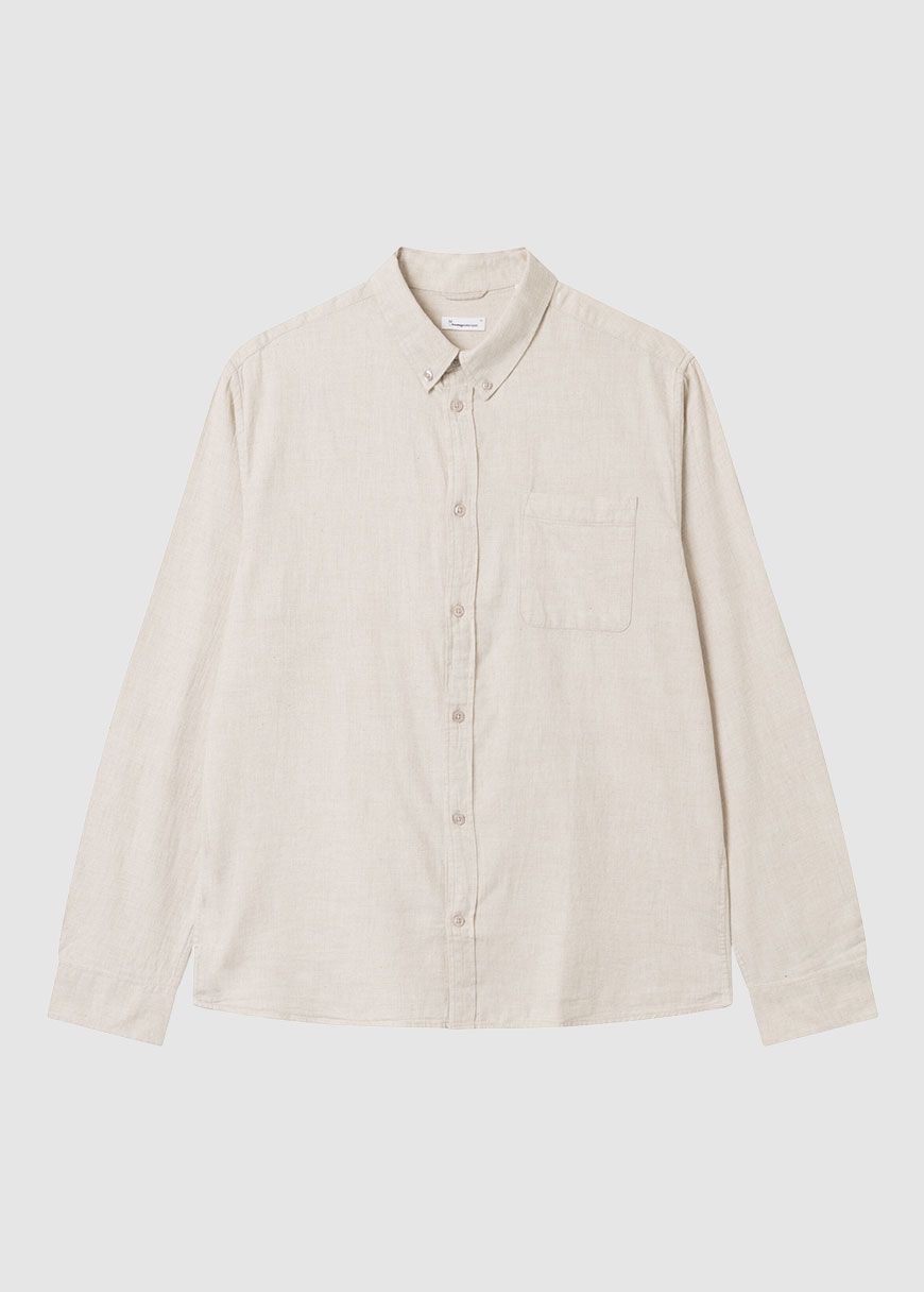 Regular Fit Melangé Flannel Shirt Regular Fit Melangé Flannel Shirt