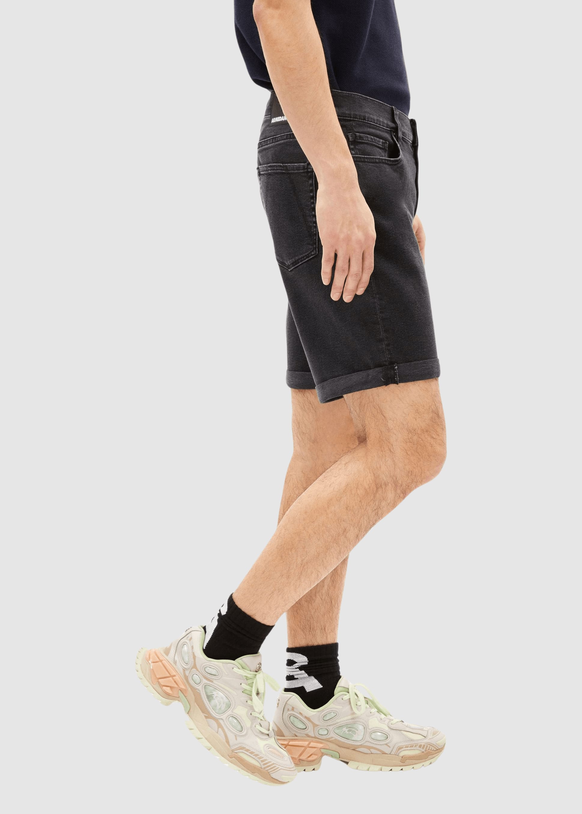 Naailo Denim Short Black Washed Authentic Naailo Denim Short Black Washed Authentic