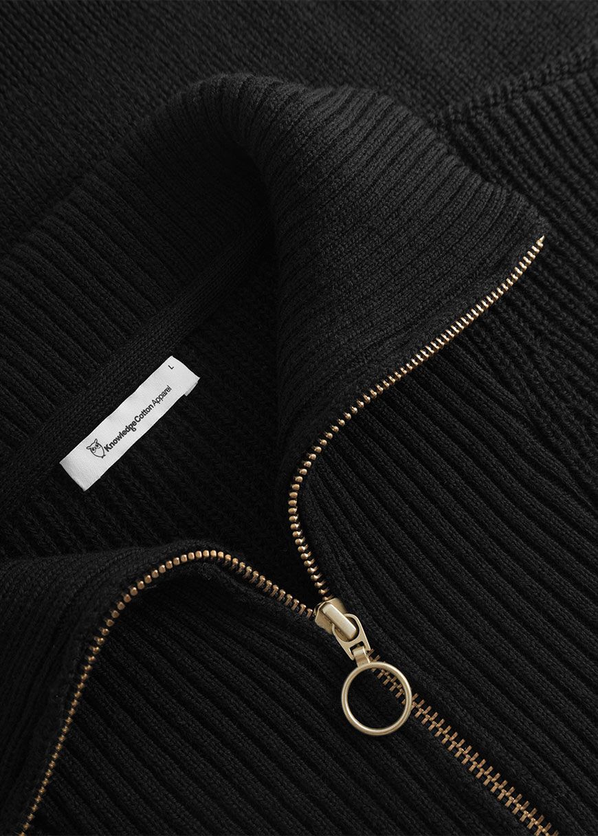 Merino Half Zip High Neck