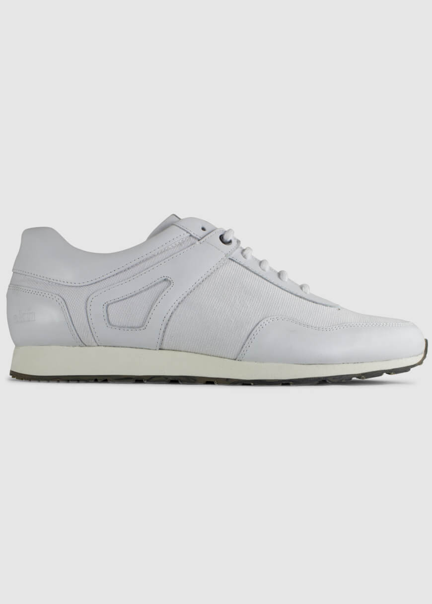 Low Seed Runner White Leather