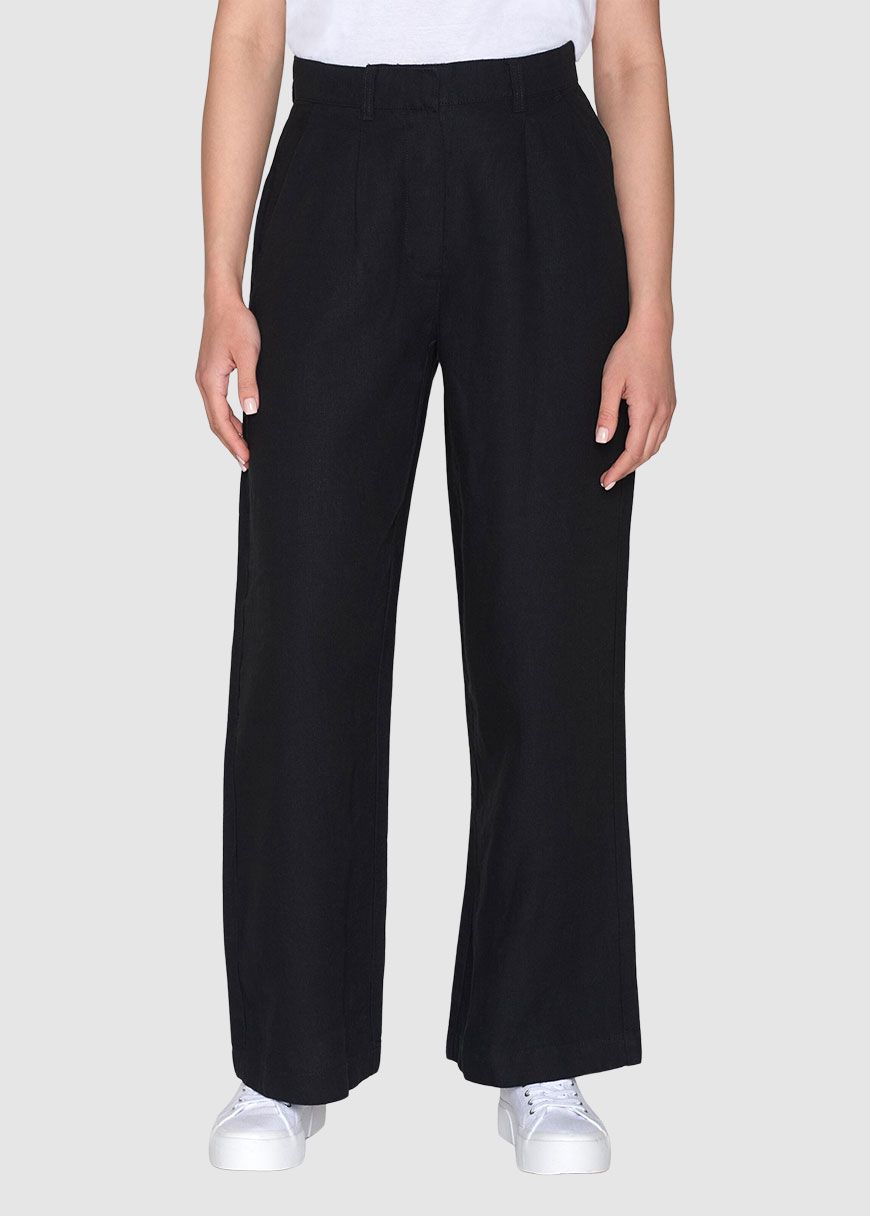Posey Wide Mid-Rise Linen Pants Posey Wide Mid-Rise Linen Pants
