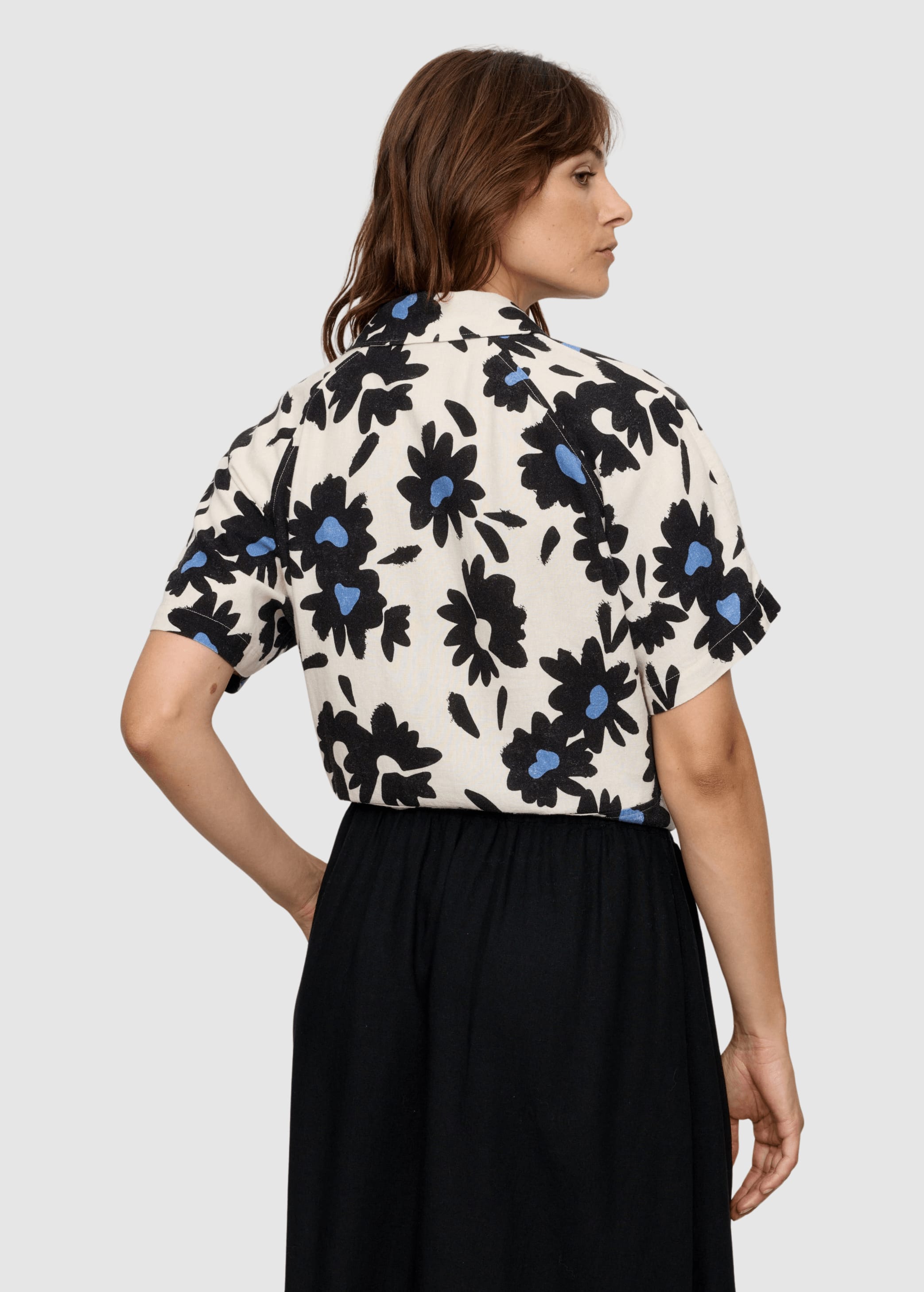 Blouse Ocra Bloom Electric Blue