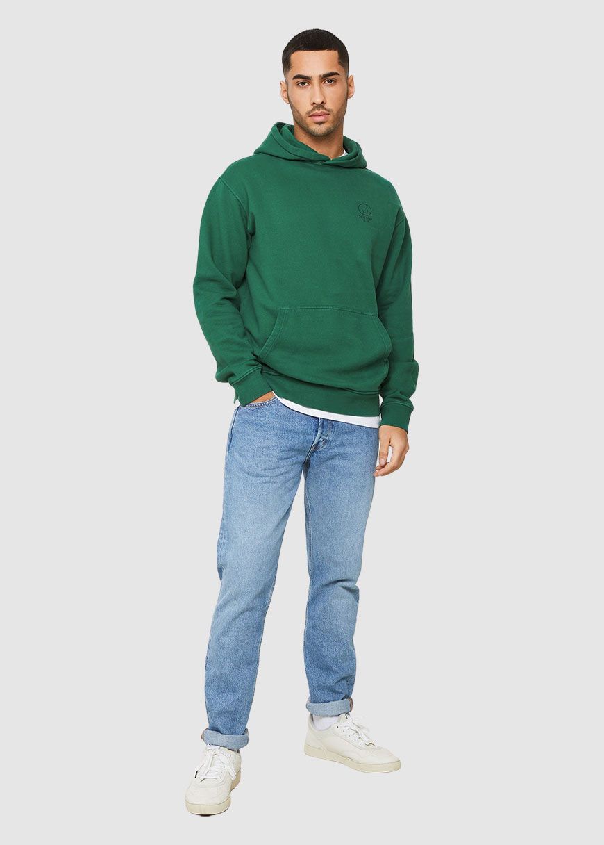 Hoodie Olive Smiley Hoodie Olive Smiley