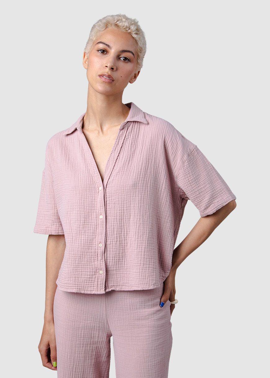 Bubble Oversize Cropped Blouse Bubble Oversize Cropped Blouse