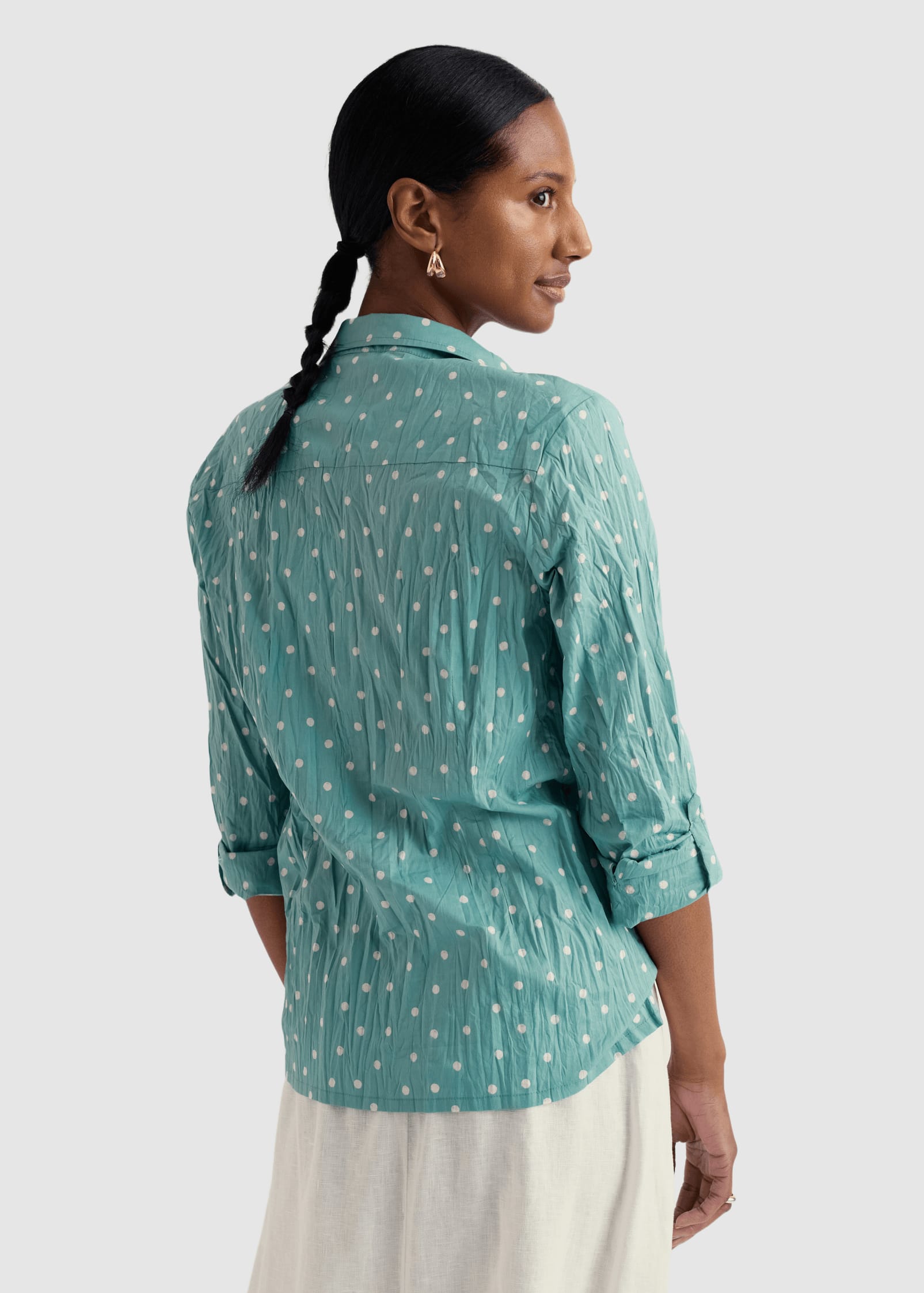Larissa Shirt Little Sponge Spot Sardine