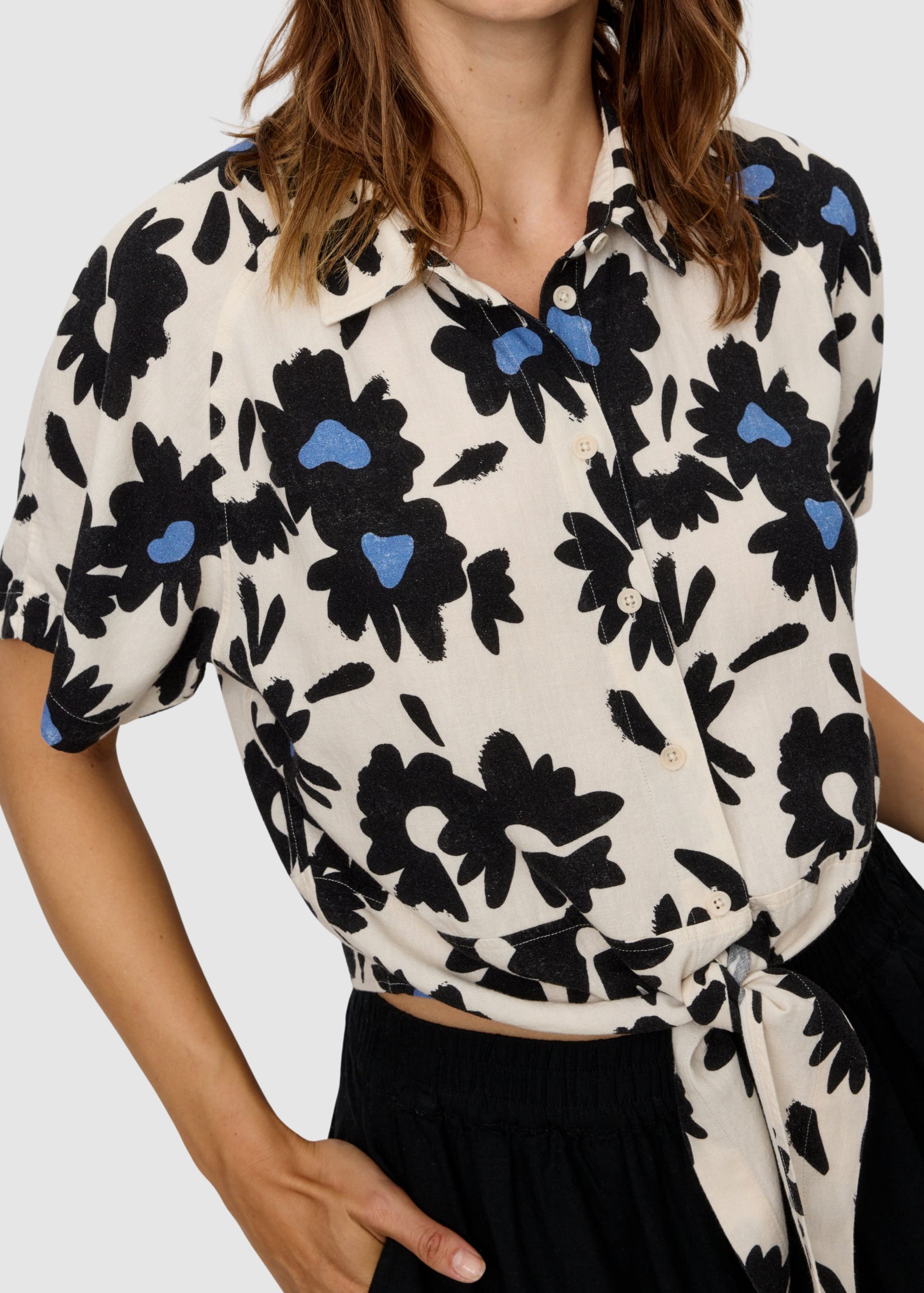 Blouse Ocra Bloom Electric Blue