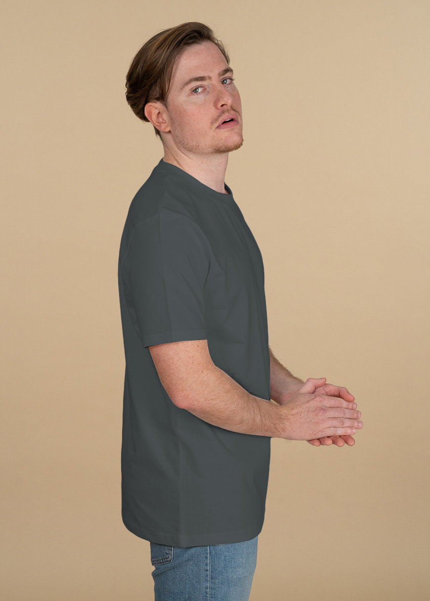 Classic T-Shirt Man 3er Pack Anthracite